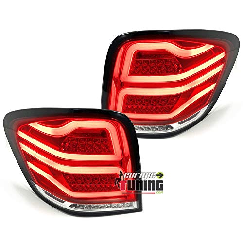 EUROPETUNING FEUX ROUGES CLAIRS LED TUBES CELIS COMPATIBLE MERCEDES ML W164 2008-2011 PH2 (05355)