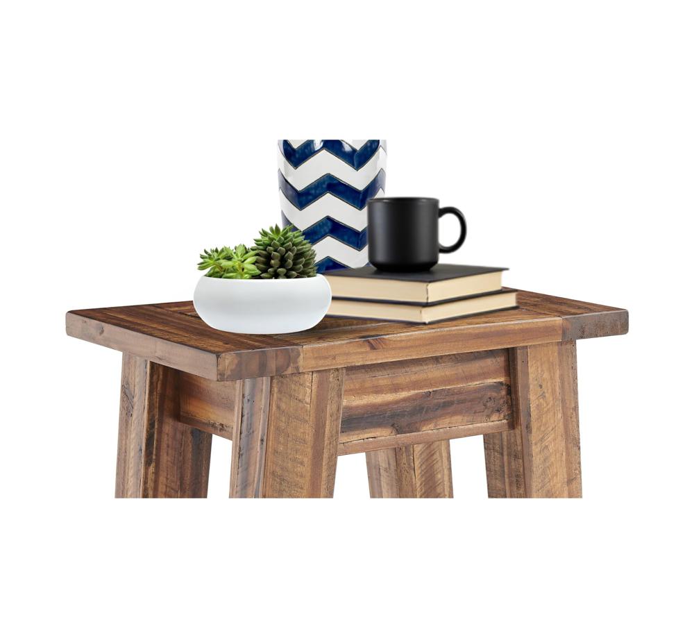 Amazon.com: Alaterre Durango Rustic Industrial Solid Wood End