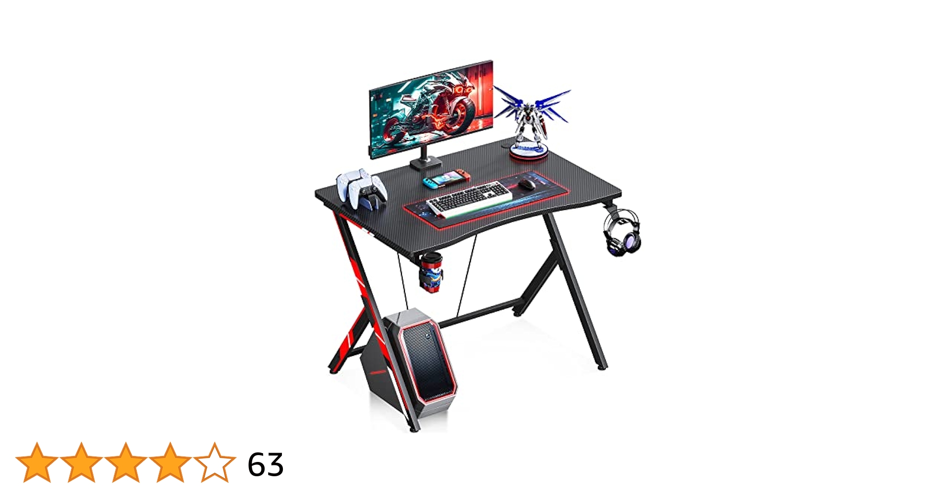 【サイズ:80*55*75cm_色:ブラック】KKL ゲーミングデスク 幅80c Amazon | KKL ゲーミングデスク 幅80cm*奥行55cm*高さ75cm