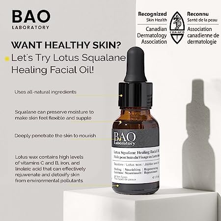 Miniatura 2 de BAO Laboratory El aceite facial curativo Lotus Squalane hidrata la piel seca, reequilibra la piel grasa, alivia la piel sensible, repara la piel