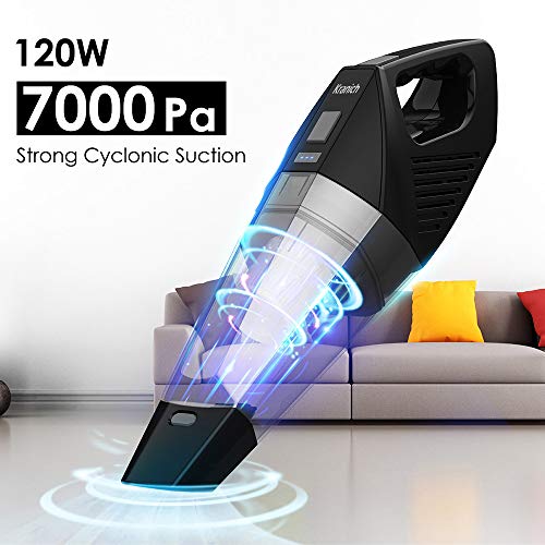 Aspirador de Mano Sin Cable Portatil Mini para Coche y Hogar 120W 7000PA
