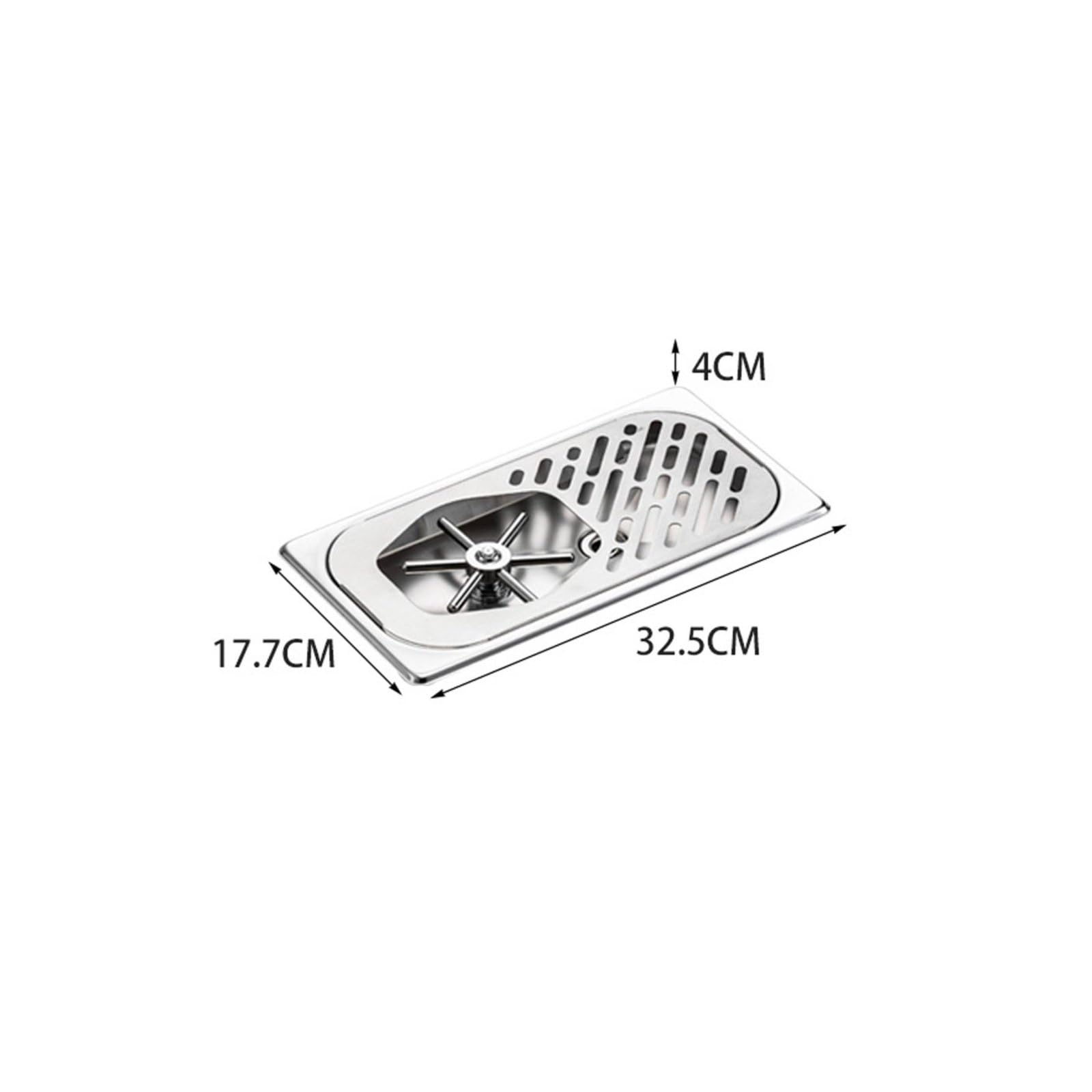 Risciacquatore per Bicchieri in Acciaio Inox Antiruggine Lavabicchieri a Pressione da Incasso Anticorrosione per Operatori di Bar, Caffetteria, Cucina, S, Fc-115 Rondella Coppa