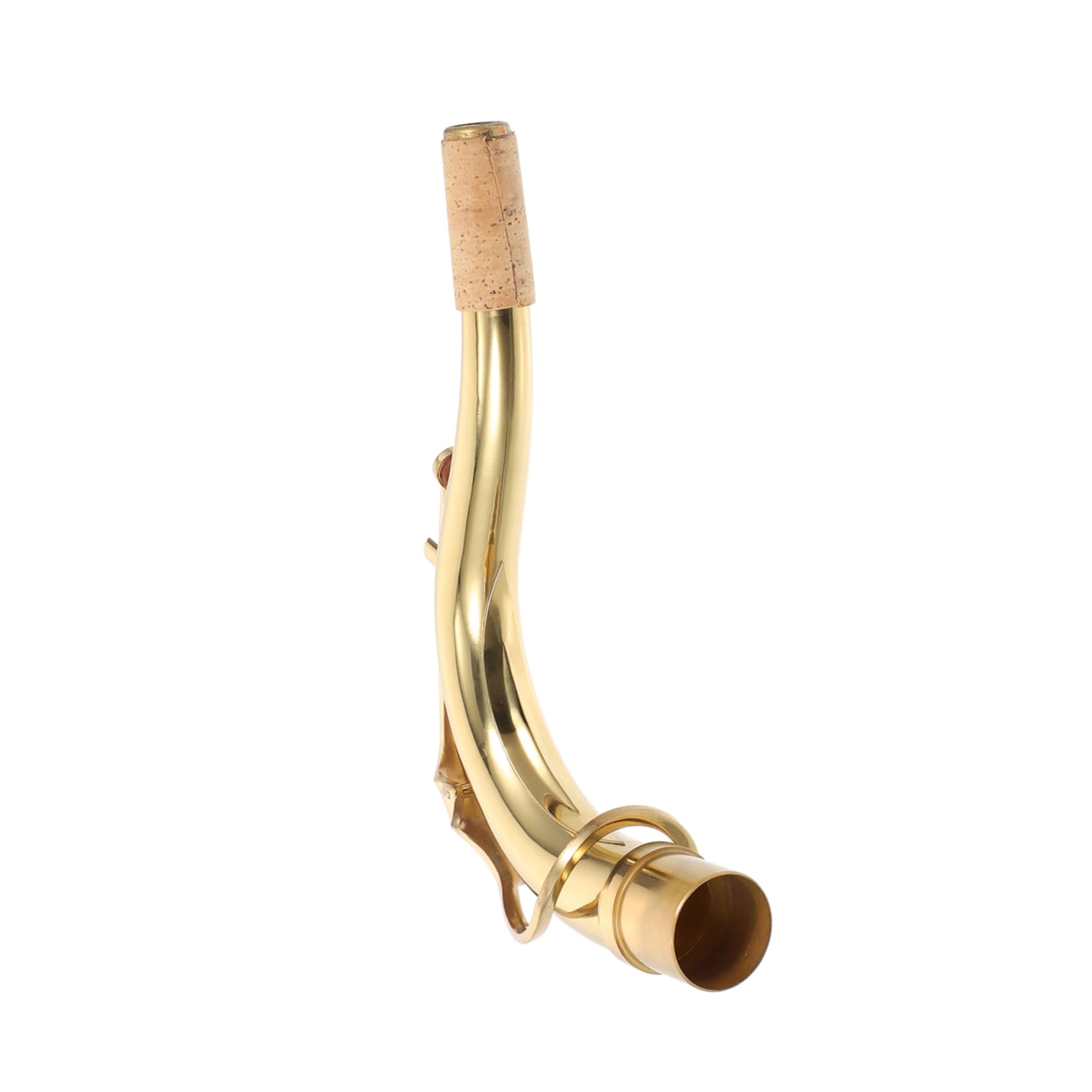 Collo Curvo per Sassofono in Ottone Oro, Ricambio 1 Pezzo | Accessorio per Strumento Musicale, Pratico e Regolabile, per Professionisti e Amatori