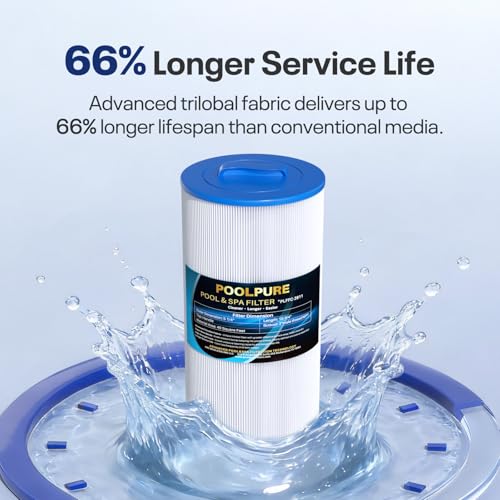POOLPURE FC-2811 Spa Filter Replaces for Tuff Spa Filter, Jacuzzi 6540-723, Unicel 5CH-402, Filbur FC-2811, Del Sol Spas, Pleatco PJW40SC-F2M, 40 Sq.ft. Hot Tub Spas Filter Cartridge 2pack by POOLPURE - Used condition - Image 6