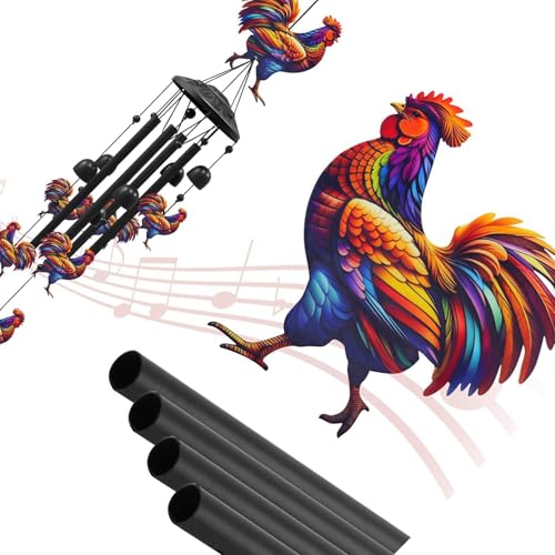 Éolienne décorative en métal avec carillons imperméables extérieurs - 4