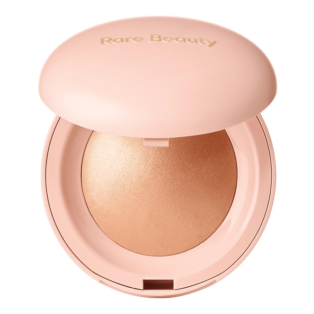 Rare Beauty Baked Highlighter Powder Compact, Rose Gold | Luminous Finish, Face Highlighter, Compact Design, Buildable Glow, Travel Friendly-picture-17