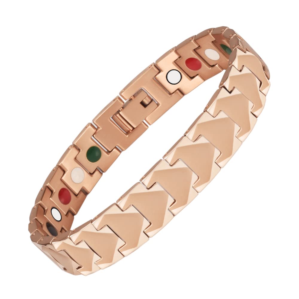 EnerMagiXTitanium Magnetic Bracelets Power Magnetic Energy for Men and Women -4301R