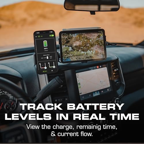 Image of REDARC 500A Smart Battery Monitor for 12V Systems, Bluetooth 5.1 with RedVision App Integration, Real-Time Accuracy for State of Charge, Time Remaining, Current Flow, Up to 42 Meters Wireless Range