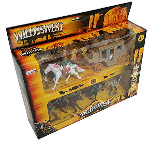 The Best Wild West Cowboys & Stagecoach Large Playset - //coolthings.us