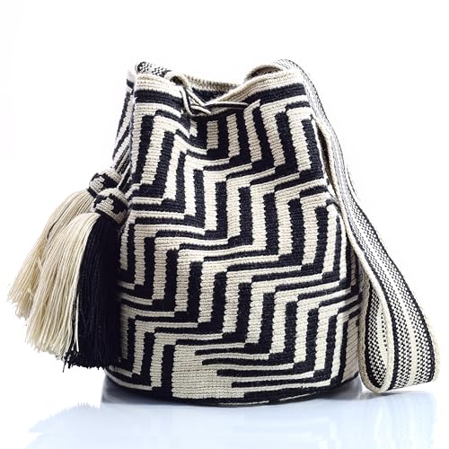 WYOU Designer Collection Wayuu Bag Crochet, Large, 98
