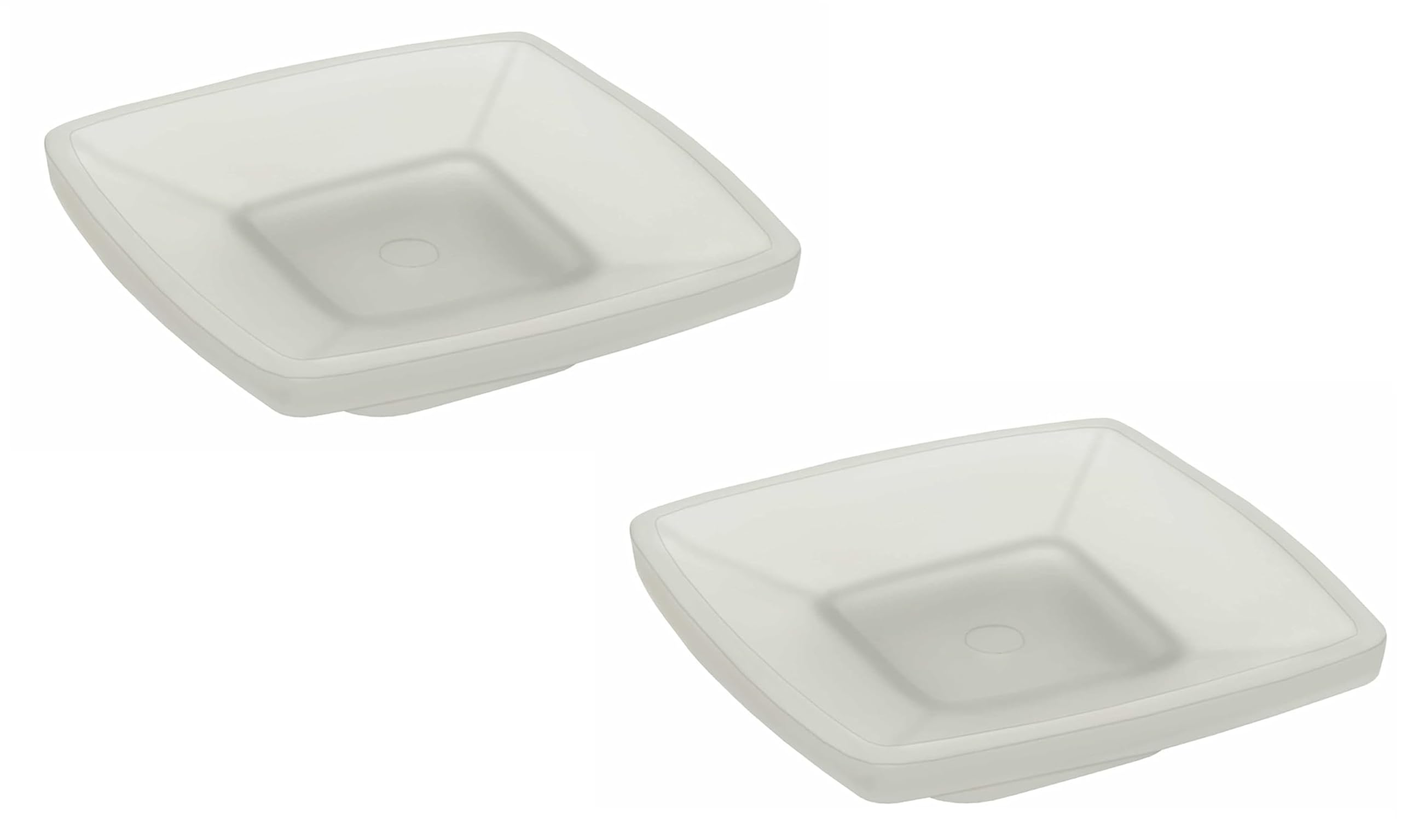 PEFKO PFK043 Table Deck Mounted Frosted Glass Soap Dish/Soap Case/Soap Holder for Bathroom/Washbasin/Kitchen (Square [ Combo Pack of- 2 ])-image-48