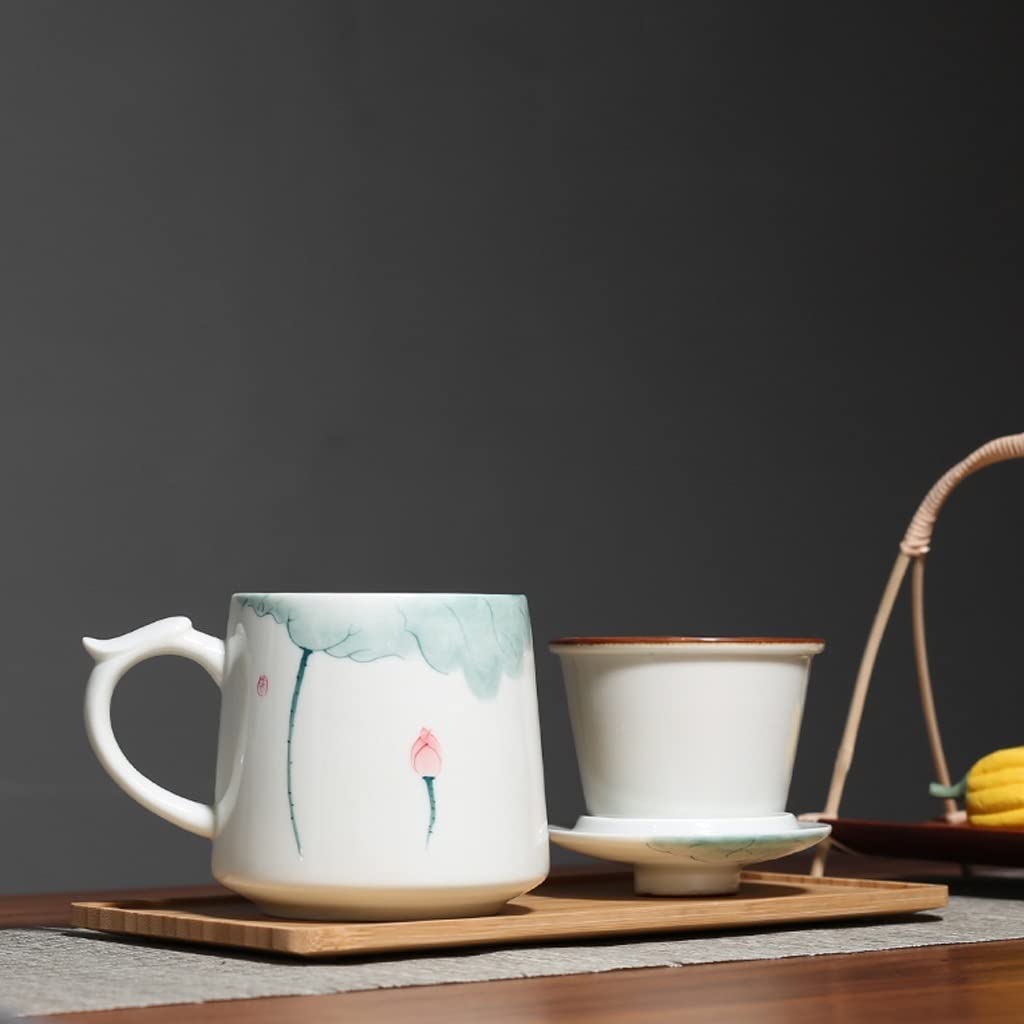 Kubek do picia ceramiczny kubek do picia kubek do kawy z pokrywką kubek do kawy latte kubek do herbaty wypalanie w wysokiej temperaturze i trwały 357 ml kubek do kawy filiżanka do kawy