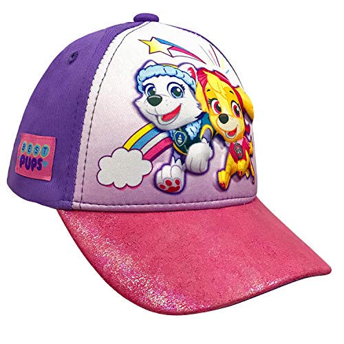Nickelodeon Toddler Girls' Paw Patrol 3D Cotton Baseball Cap Hat Age 2-5 Purple/Pink3