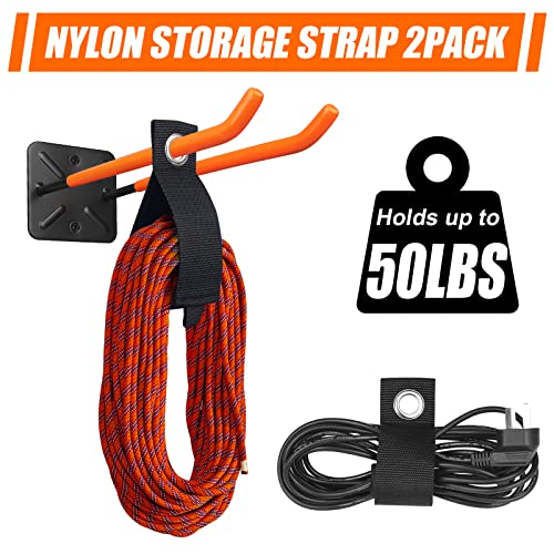 Tvkb 12.6” Heavy Duty Garage Hooks Set Of 4 Garage Storage Hook Wall Mounted Tool Organizer Utility Hooks For Car Tires, Ladders,Bikes, Chairs, Strollers, Power Tools Garden Tools #TOP3