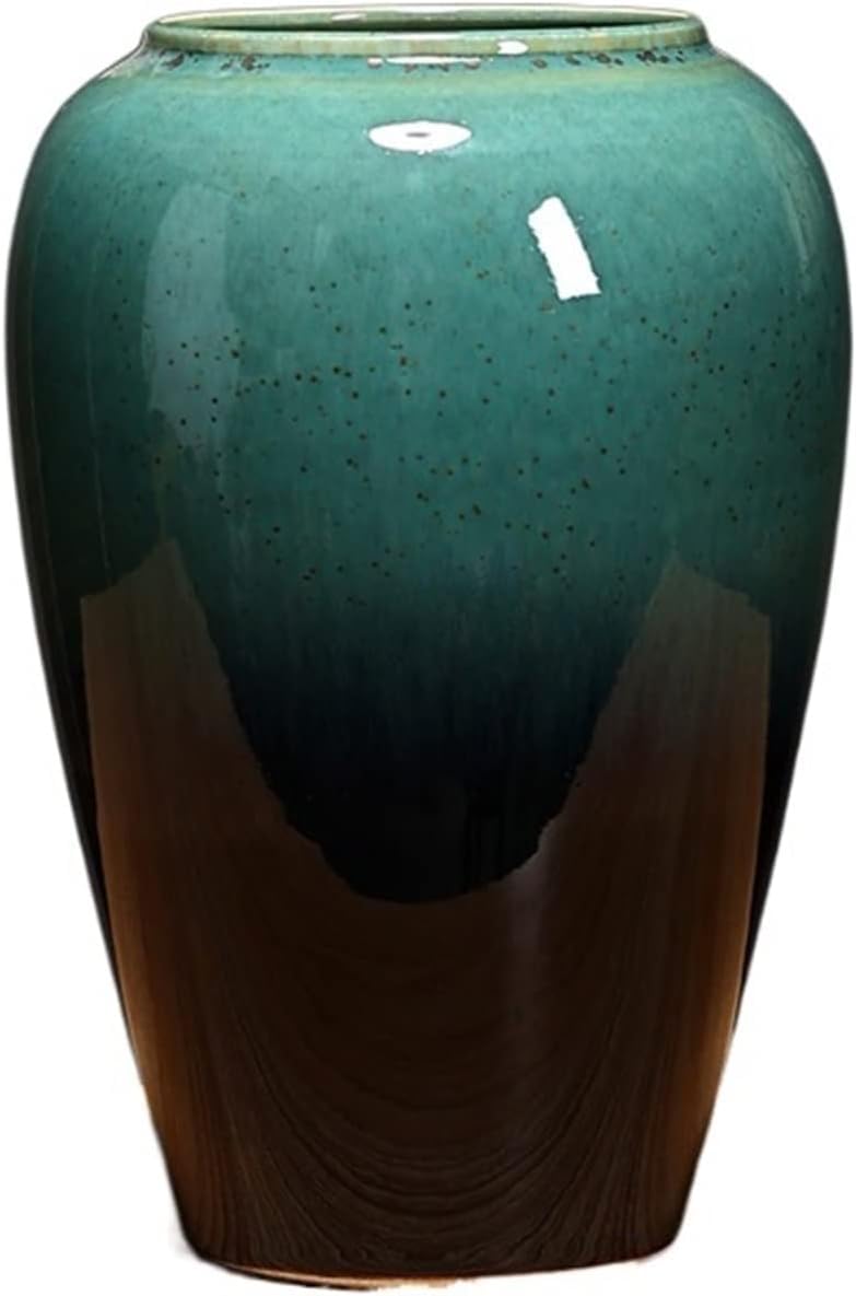 Vasi in Ceramica Decorazioni Arredamento per la casa Nuovo Stile Cinese Soggiorno Disposizione di Fiori secchi Idroponica Piante Verdi Vasi di Fiori Vasi per Arredamento,Medium