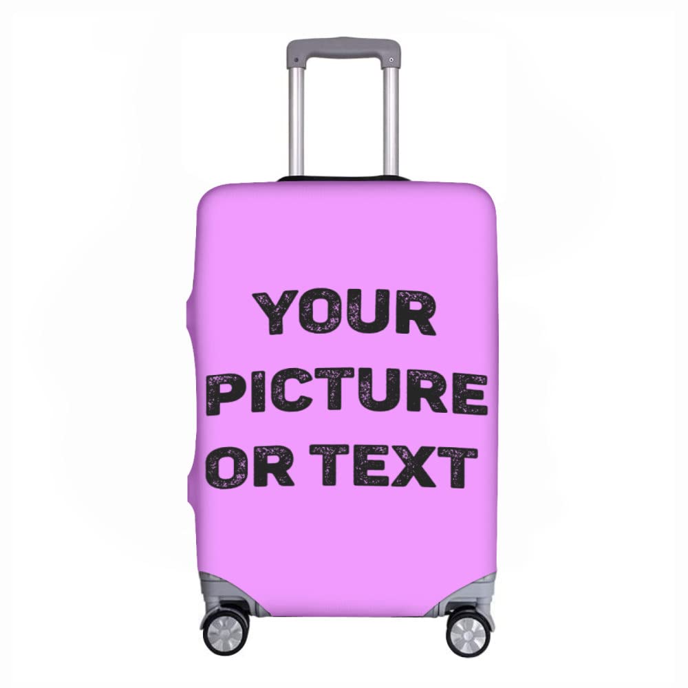 Housse De Valise Personnalisée Avec Photo & Texte - Protection Élastique 18-32 Pouces
