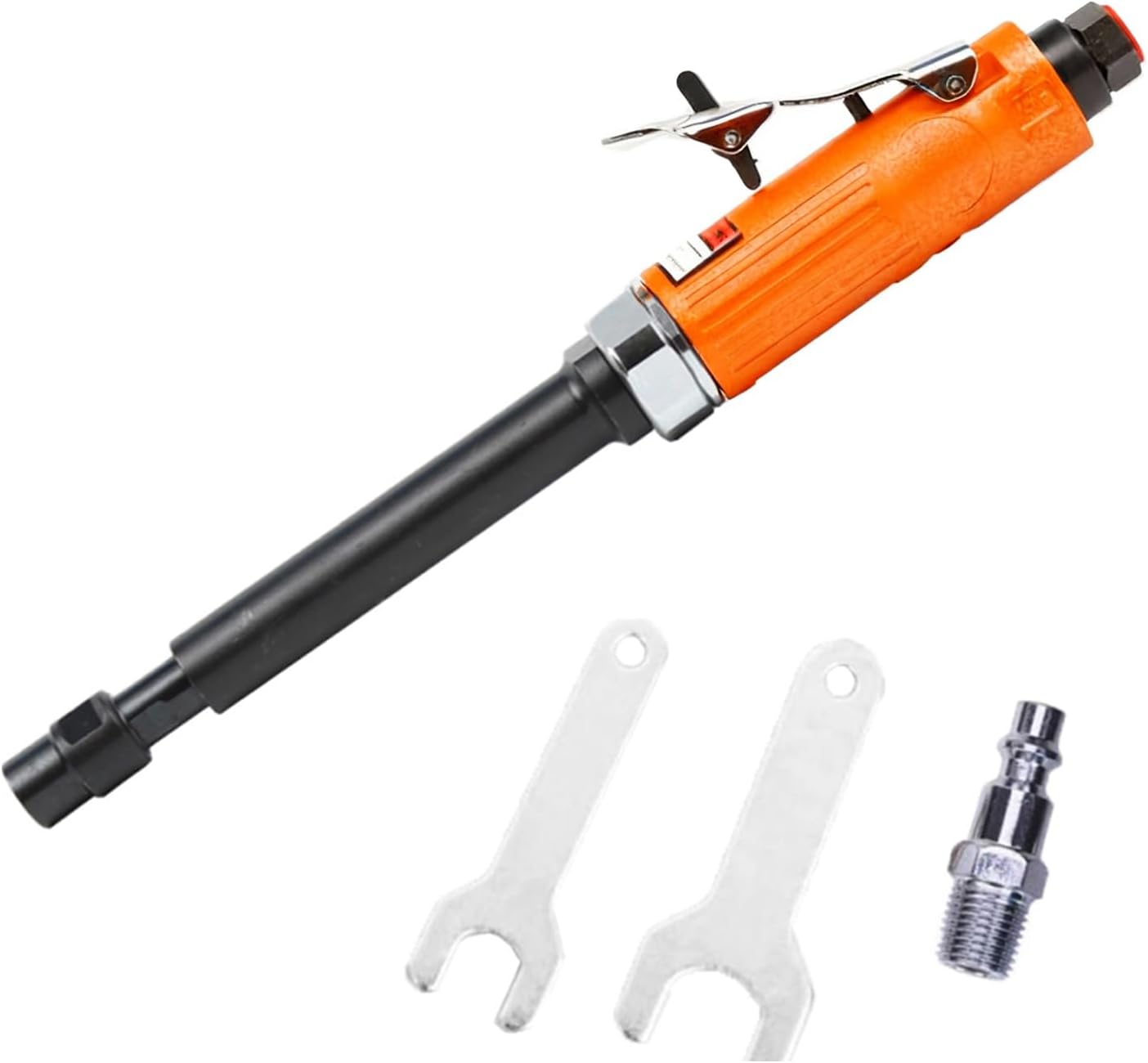 11.22" Extra Long Extension 1/4" Straight Air Die Grinder, High Speed Extended Long Shaft Air Die Grinder Tool, 20000rmp