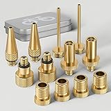 tEEZErshop Fahrradventil Adapter Set 13er mit Aufwahrungsbox,DV AV SV Ventil für Fahrradpumpe,Fahrradventil Autoventil mit Dichtring,Set aus Reinem Kupfer für Fahrradpumpe Ventile