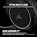 immagine 7Corsair HS70 PRO Wireless Cuffie Gaming con Microfono, Audio 7.1 Surround, Wireless 2,4GHz a Bassa Latenza, 12 metri di Portata, Cancellazione del Rumore Microfono con PC, PS4 Compatibilità, Cream