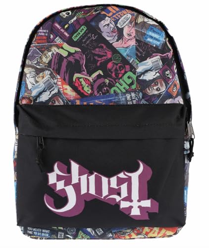 Mochila Ghost Band Magazines Daypack, Preto, One Size, Mochila
