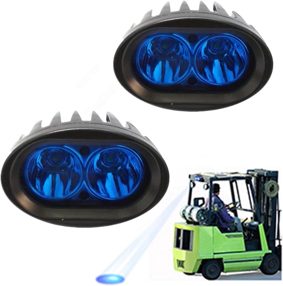 1pcs oval shape 4inch led work light 20W blue beam - spot beam 30 degree for off road truck tractor suv boat 4x4 pick-up forklift warn emergency motorcycle driving fog light 10-80v dc (Blue)