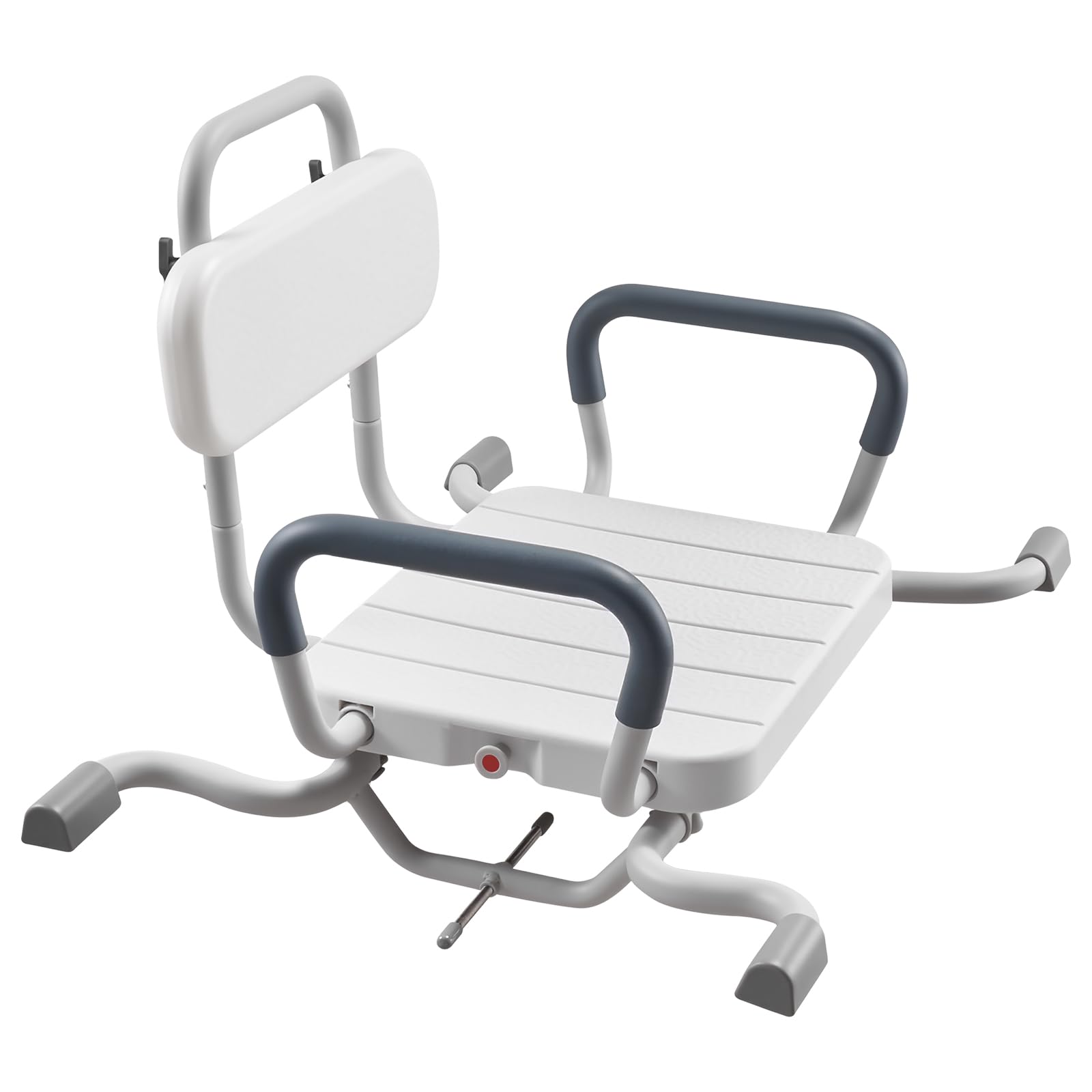 VEVOR Tabla de Bañera con Brazos y Respaldo, Asiento de Bañera con Mango Carga de 100 kg, Ancho de 740 mm o 790 mm Silla Giratoria de 360° para Adultos, Personas Mayores, Personas con Discapacidad