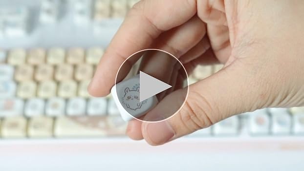 tu♡ Amazon.com: Sunzit PBT MOA Keycaps - Cute Chiikawa Momonga