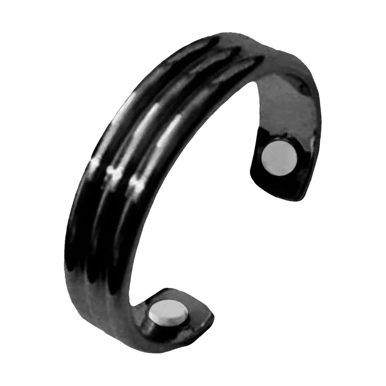 Ring Women Weight Loss, Ring Stress & Migraine Relief, Menopause Balance & Sleep Support, Fidget Toys Stress Relief. Fidget Rings (Black- C)