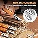 Gimars Upgrade 12 Set SK5 Carbon Steel Wood Carving Tools Knife Kit - Kids & Beginners with Reusable pouch