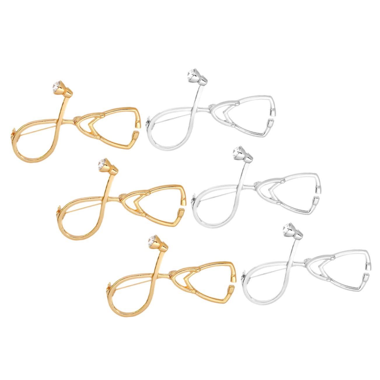 Stk Stethoskop-Brosche Stethoskop-Abzeichen Denkmal Ornament krankenschwester Arzt Grad Anstecknadel Sicherheitsnadelverzierung malen Taschen Schmuck schmücken Kind