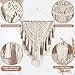 Lokeisna Macrame Wall Hanging, Woven Tapestry Beige & Dusty Rose Handmade Craft Macrame Wall Decor, Gallery & Nursery, Size 37.4” Lx27.5” W