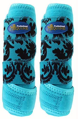Image of CHALLENGER Horse Sports Medicine Splint Boots Turquoise 4131