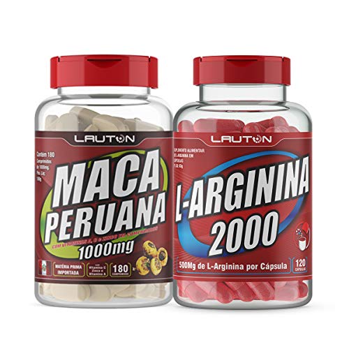 Kit Libido Testosterona Maca Peruana + Arginina 300 Cápsulas