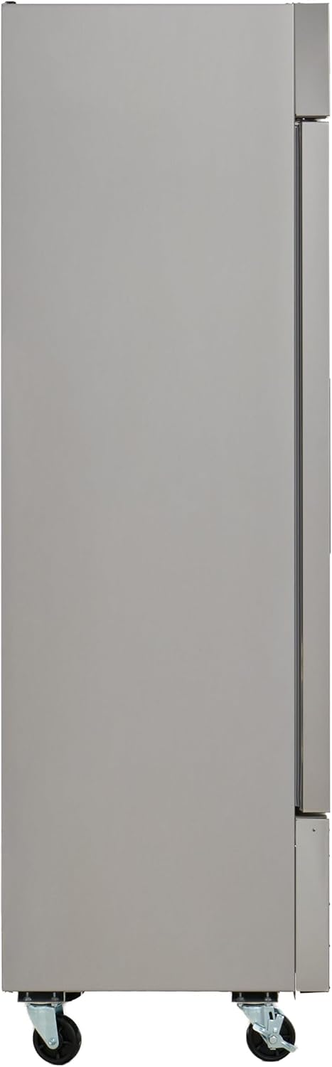 Kratos Commercial Refrigerator 1 Door Reach In, Narrow Depth, Stainless Steel, 29" W (67K-010)