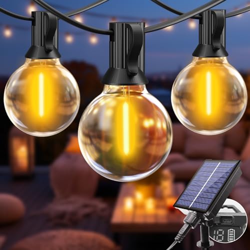 btfarm 10M Solar Lichterkette Aussen Dimmbar, Lichterkette Glühbirnen...
