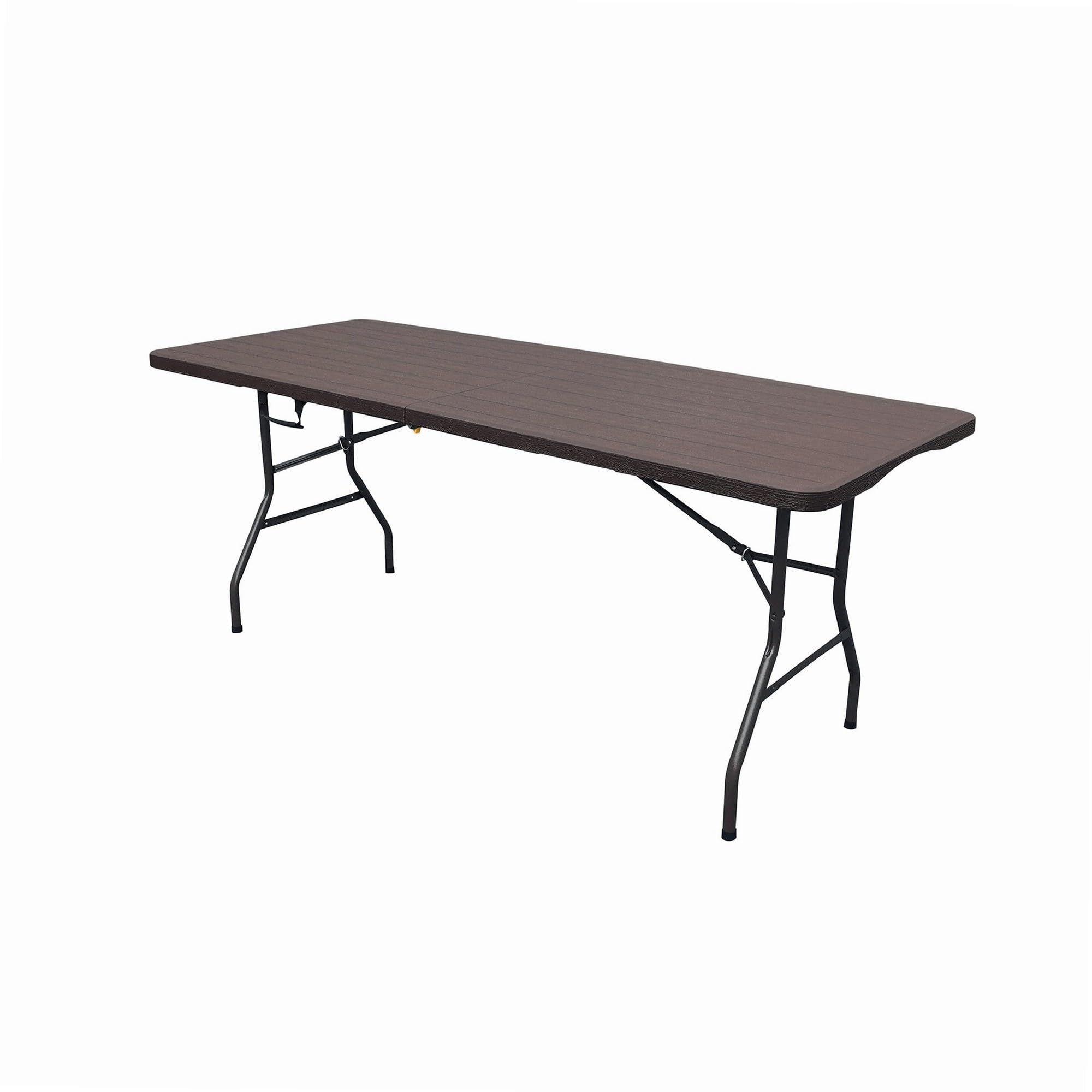WERKA PRO Folding Table Wood Look 180 x 74 x 74 cm