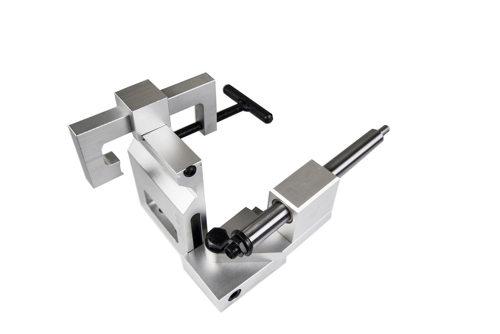 Jeremywell Herramienta profesional industrial para perforar y prensar tubos y tubos, hecha de aluminio, resistente, para ángulo de 0-50 grados, muescas de 3/4 a 3 pulgadas de orificio redondo de tubo