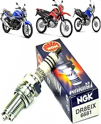 Vela de Ignição Iridium DR8EIX para Yamaha Fazer, Lander e Teneré 250, Original