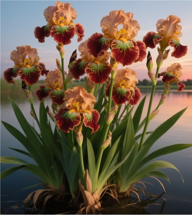 Raro Rizoma Di Iris, Resistenti Al Freddo E Alla Siccità, Facile Da Coltivare, Splendide esposizioni in giardino-8 rizoma-H