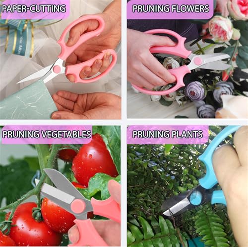 Tijeras para jardín 3 pcs acero inoxidable miniatura 7