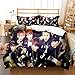 BTS Bangtan Boys zestawy pościeli zestaw 2 pościeli dla dzieci, nastolatek, dziewcząt, zestaw pościeli z 1 poszewką na kołdrę i 1 poszewką na poduszkę 356, 140 x 200 cm