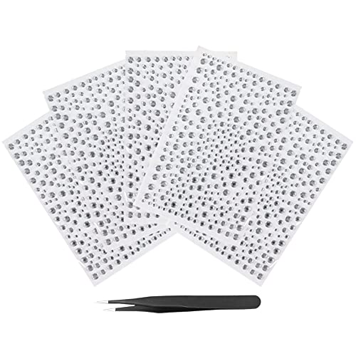 Pamtns Adesivo Strass 6 Pezzi Adesivi di Strass