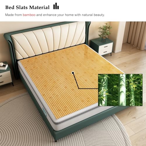 190 200 cm Lange Bettbretter, Lattenroste und Rolllatten für Einzel-/Doppel-/Kingsize-/Queensize-Betten, Matratze aus Bambus-Klappbrett (180 x 190 cm) – Bild 5