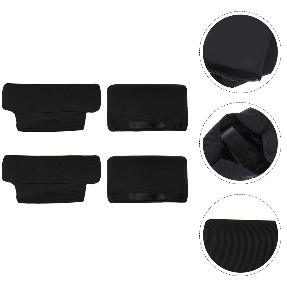 SHERCHPRY 2 Juegos Cojín para Manijas de Muletas Almohadillas Cómodas para Axilas Soporte Ergonómico para Negro