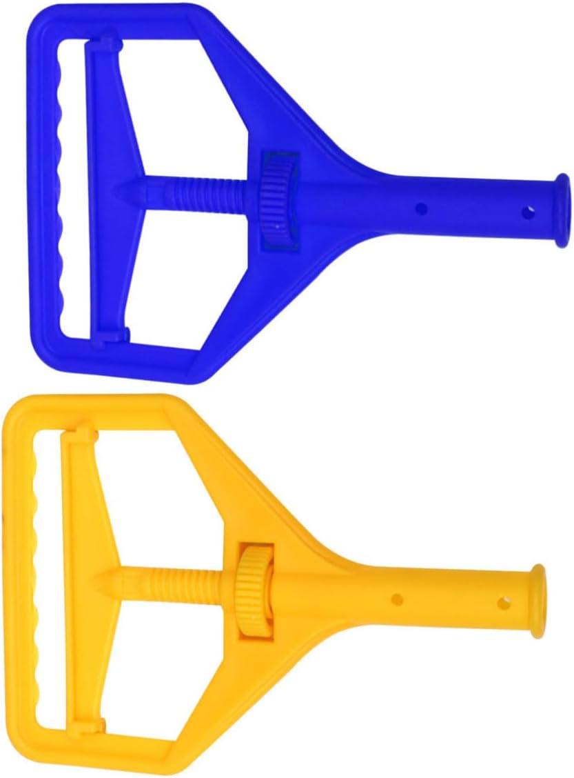 Mop Diameter 2pcs Head Screw Plastic with Replacement Clamp Heads Gear 25mm with Roller Adjustment Knob Cleaning Random Color Fits Most for Office and Shop