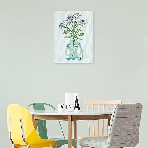 Miniatura 3 de Fine Art Canvas Lienzo impreso de Aster-Flower of the Month de septiembre, obra de arte de Morgan Harrington, 15.0in de ancho x 19.7in de alto