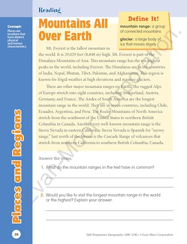 Book Skill SHARPENERS Geography GR 3