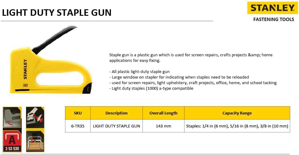 Stanley 6-TR35 Stapler