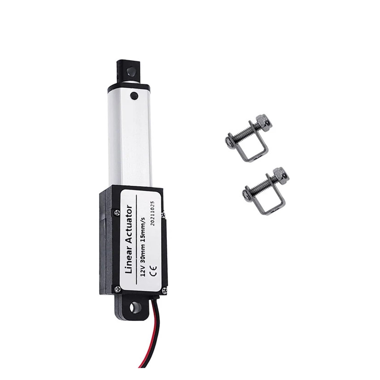 Elektryczny siłownik liniowy 30mm 50mm skok DC 12V silnik siłownika liniowego 30N/60N/100N/150N sterownik silnika liniowego perfection(12V-30mm-30N)