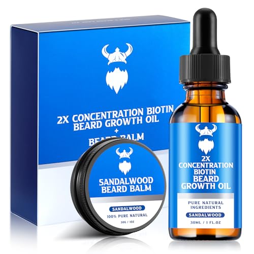 Beard Growth Oil & Beard Balm - Beard...